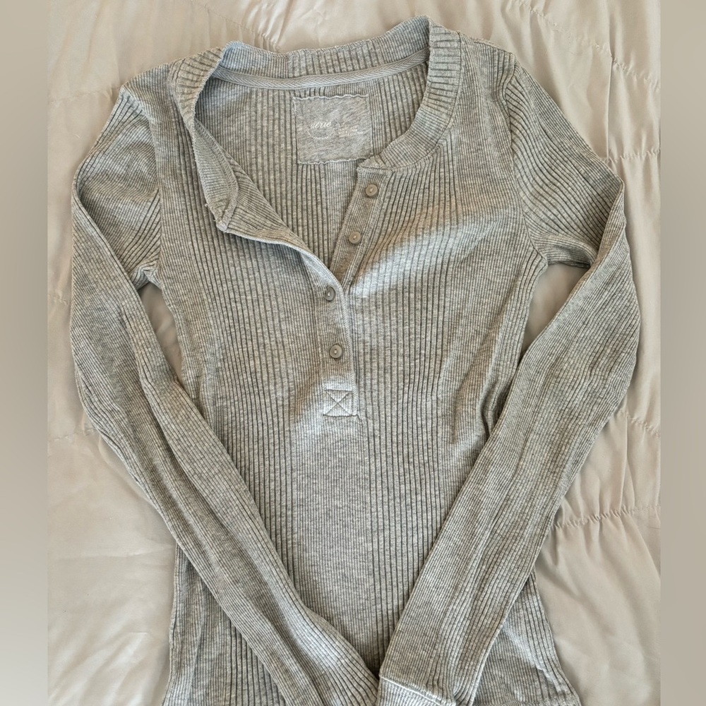 Aerie Essential Henley Layering T-Shirt